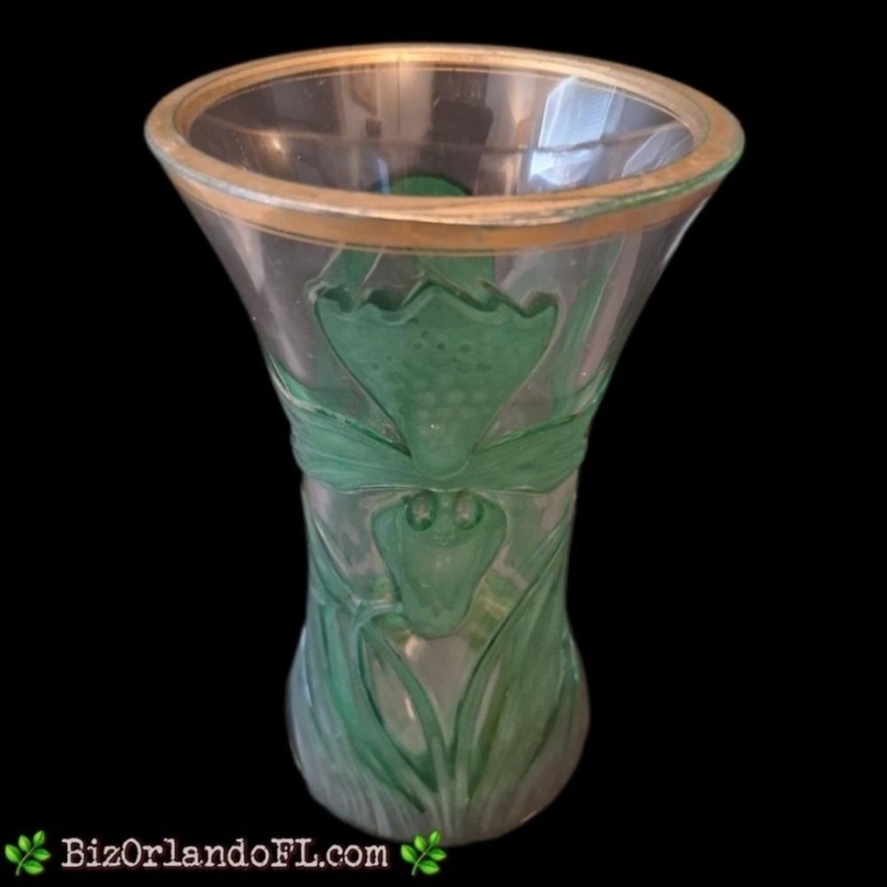 Franz Erlevach Multi-Layered Floral Glass Vase *RARE FIND* - Picture 6 of 11